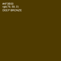 #4F3B00 - Deep Bronze Color Image
